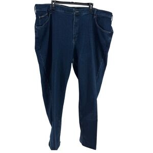 Riders by Lee Jeans Women 26W M Blue Straight Leg Stretch Denim Casual Plus Size